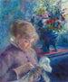 Giovane donna che cuci - Pierre-Auguste Renoir — vista dell’opera