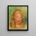 Studio Testa di bambino - Pierre-Auguste Renoir — quadro incorniciato alla parete