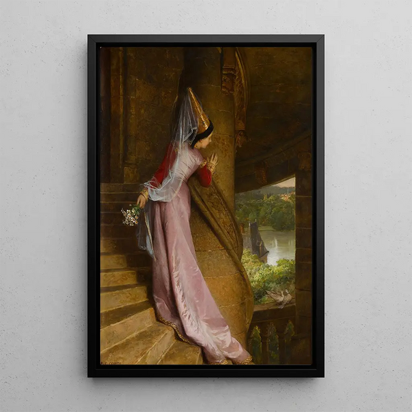 The secret rendezvous - Pierre-Charles Comte — framed artwork on a wall