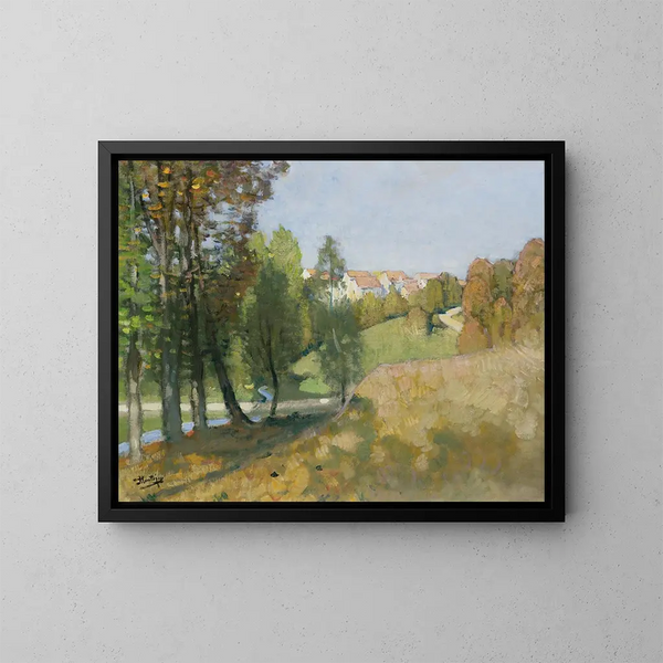 Autunno - Pierre-Eugène Montzin — quadro incorniciato alla parete