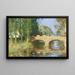 Das Brücke über den Fluss - Pierre-Eugène Montzin — gerahmtes Bild an der Wand