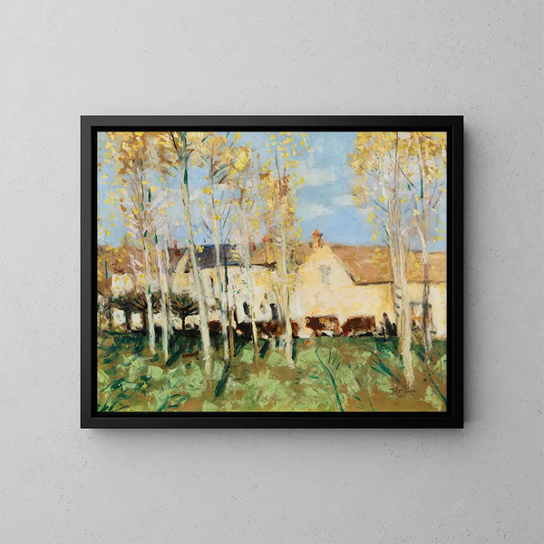 Misy-sur-Yonne - Pierre-Eugène Montzin — quadro incorniciato alla parete