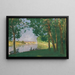 Moret-sur-Loing, Flussufer - Pierre-Eugène Montzin — gerahmtes Bild an der Wand