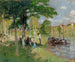 Péniches à Saint-Mammes - Pierre-Eugène Montzin — vista dell’opera