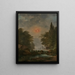 paesaggio classico con la cascata - Pierre - Henri de Valenciennes — quadro incorniciato alla parete