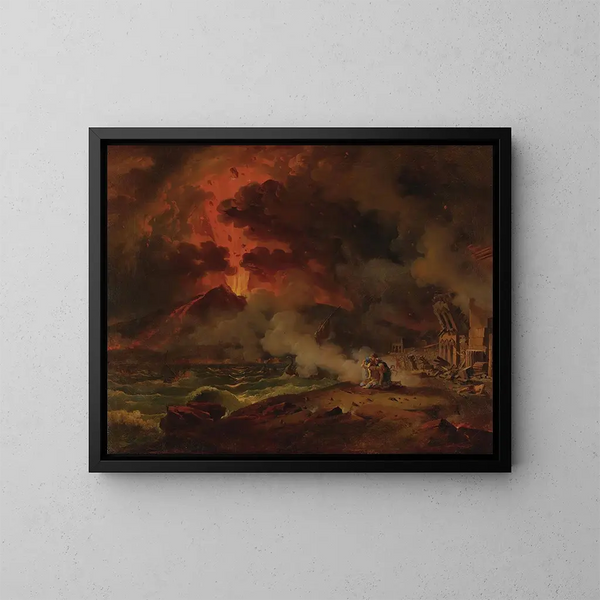 La Destruction de Pompéi - Pierre-Henri de Valenciennes — quadro incorniciato alla parete