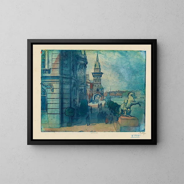 Der Pavillon der Österreich-Ungarn - Pierre-Marcel Roy — gerahmtes Bild an der Wand
