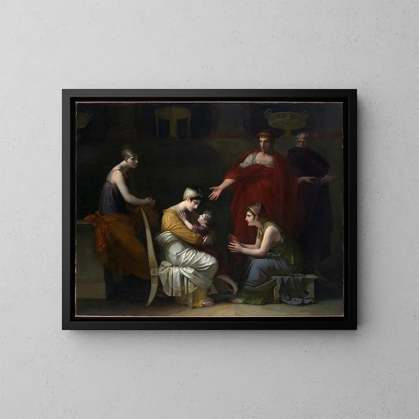Andromaca e Astianatte - Pierre-Paul Prud'hon — quadro incorniciato alla parete
