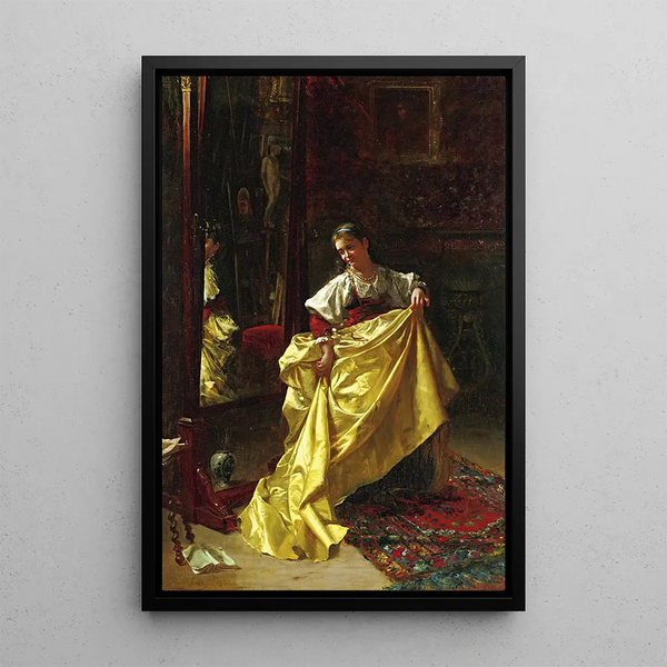 La robe de grand-mère - Pierre Adolphe Huas — framed artwork on a wall