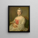 Ritratto di una giovane donna - Pierre Allais — quadro incorniciato alla parete