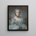 Portrait einer Dame - Pierre Bernard — gerahmtes Bild an der Wand