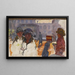 La Rue orgue de Barbarie - Pierre Bonnard — gerahmtes Bild an der Wand