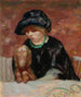 Die Frau mit dem Basset oder Porträt von Marthe Bonnard mit Basset - Pierre Bonnard — Ansicht des Kunstwerks