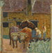 Die zwei Ochsen und der Bauernhof - Pierre Bonnard — Ansicht des Kunstwerks
