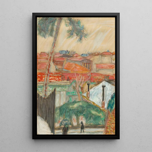 Les toits - Pierre Bonnard — framed artwork on a wall