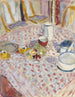 Stillleben auf einer karierten roten Tischdecke - Pierre Bonnard — Ansicht des Kunstwerks