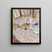 Stillleben auf einer karierten roten Tischdecke - Pierre Bonnard — gerahmtes Bild an der Wand