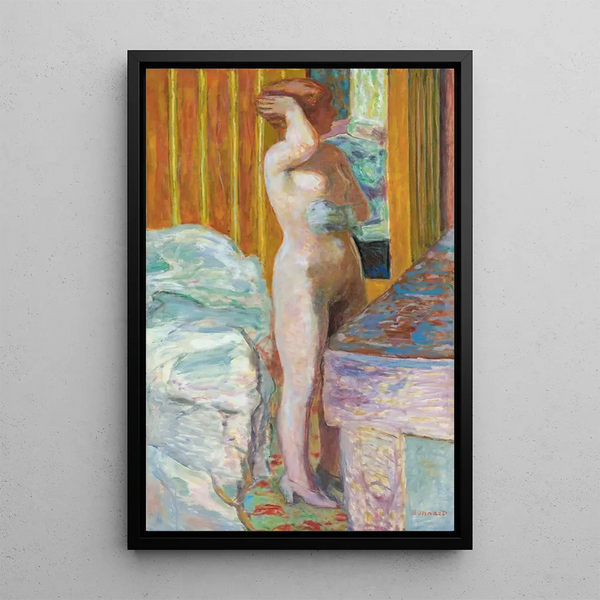 Nude Standing Painting - Pierre Bonnard — framed artwork on a wall