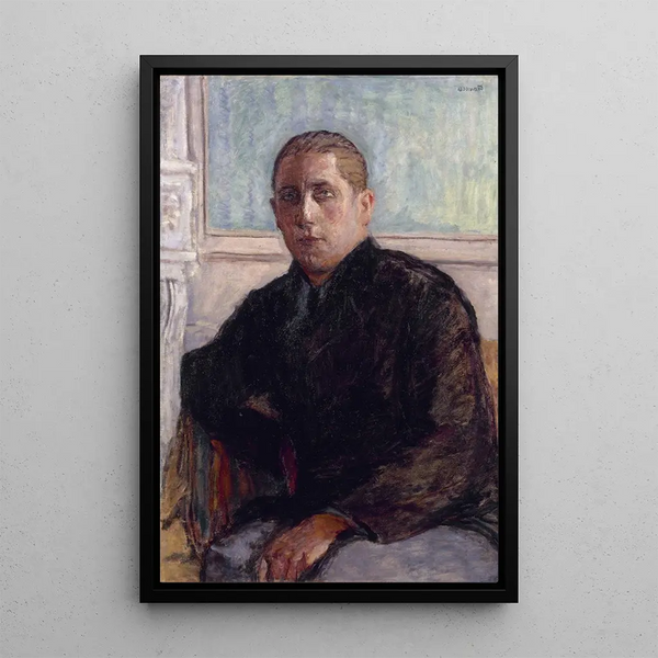 Portrait of Dr. Maurice Girardin - Pierre Bonnard — framed artwork on a wall
