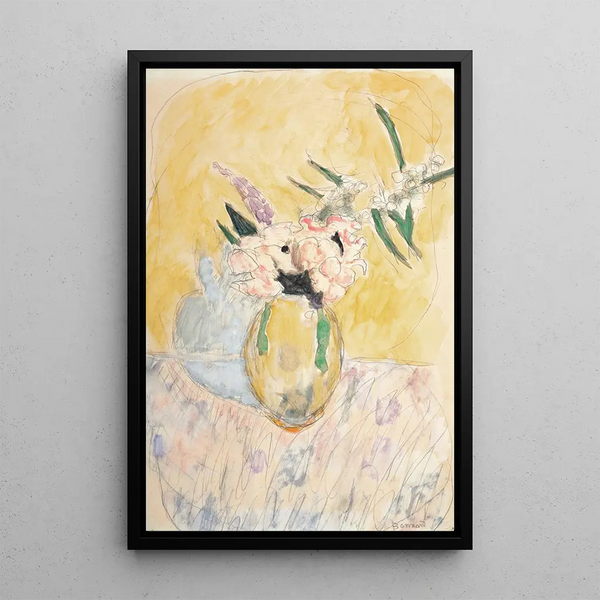 Vase de fleurs - Pierre Bonnard — framed artwork on a wall