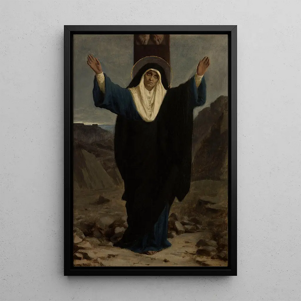 Mater dolorosa - Pierre Fritel — framed artwork on a wall