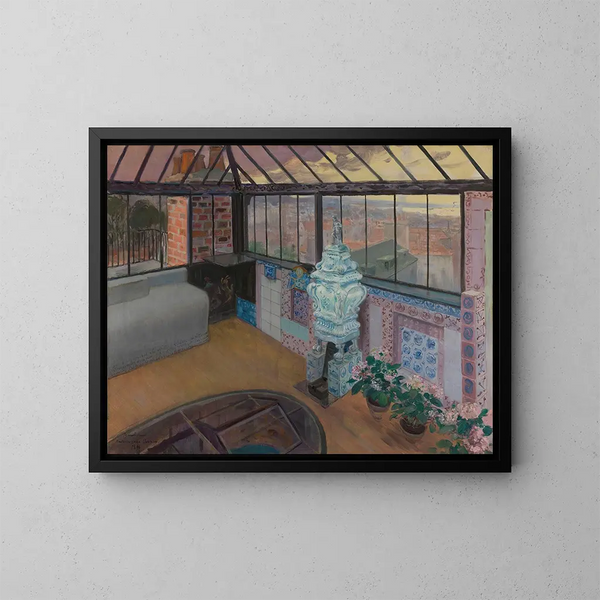 Le Belvédère de la Maison Hauteville - Pierre Georges Jeanniot — quadro incorniciato alla parete
