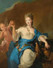 Portrait der Prinzessin von Beauvau-Craon wahrscheinlich Anne-Marguerite-Gabrielle 1707-1792 als Hébé - Pierre Gobert und Atelier — Ansicht des Kunstwerks