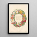 Bengal Rose Bush - Pierre Joseph Redouté — framed artwork on a wall