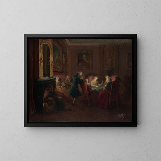 Pierre Louis Dumesnil the Younger - Card Players in a Drawing Room.webp
