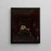 Victor Hugo auf seinem Sterbebett - Pierre Paul Léon Glaize — gerahmtes Bild an der Wand
