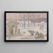 L'Hiver, Skizze für das Hôtel de Ville in Paris - Pierre Puvis de Chavannes — gerahmtes Bild an der Wand