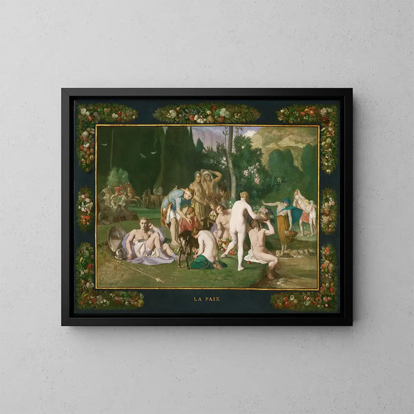 Frieden - Pierre Puvis de Chavannes — gerahmtes Bild an der Wand