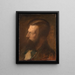 Portrait eines Mannes - Pierre Puvis de Chavannes — gerahmtes Bild an der Wand