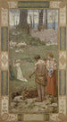 Sainte Geneviève Kind im Gebet - Pierre Puvis de Chavannes — Ansicht des Kunstwerks