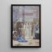 Sainte Geneviève versorgt Paris während der Belagerung - Pierre Puvis de Chavannes — gerahmtes Bild an der Wand