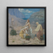 Der Gesang der Hirten - Pierre Puvis de Chavannes — gerahmtes Bild an der Wand