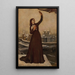 Studie für Die Brieftaube - Pierre Puvis de Chavannes — gerahmtes Bild an der Wand