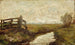 Canale di irrigazione con porta in legno a sinistra - Piet Mondrian — vista dell’opera