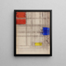 Studie für eine Komposition - Piet Mondrian — gerahmtes Bild an der Wand