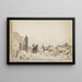 Le rovine a Bodegraven dopo l'incendio di giugno 1870 - Piet Schipperus — quadro incorniciato alla parete