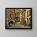 L'antica sala delle carne di Anversa - Piet Verhaert — quadro incorniciato alla parete