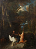 Landschaft mit Jäger und Jagdtrophäe - Pieter Andreas Rysbrack — Ansicht des Kunstwerks