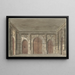 Project for a theater decor of a prison vestibule - Pieter Barbiers — framed artwork on a wall