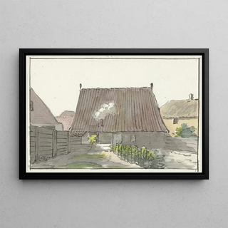 Pieter Bartholomeusz Barbiers - Huis met achtertuin.webp