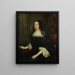 Portrait einer Frau - Pieter Borselaer — gerahmtes Bild an der Wand