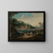 Ein elegantes Paar am Seeufer - Pieter Bout — gerahmtes Bild an der Wand