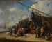 Mercato del pesce sulla spiaggia - Pieter Bout — vista dell’opera