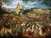 La Processione al Calvario - Pieter Bruegel il Vecchio — vista dell’opera