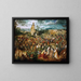 La Processione al Calvario - Pieter Bruegel il Vecchio — quadro incorniciato alla parete