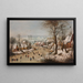 Die Vogelfalle - Pieter Brueghel der Jüngere — gerahmtes Bild an der Wand